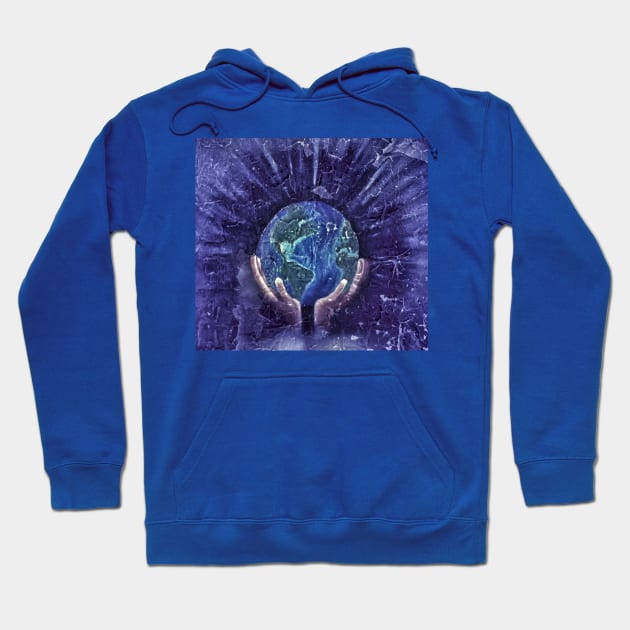 He has the whole world in his hands Hoodie by Matt Starr Fine Art